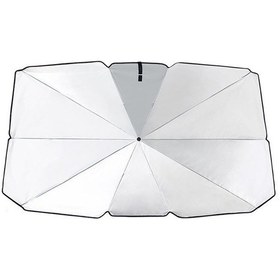 Resim Gajeena Araç İçin Uv Korumalı Gümüş Kaplama Güneşlik Şemsiye + Kılıf Büyük Boy 