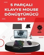 Resim Android Uyumlu Oyun Klavye Mouse Seti Taşınabilir & Dayanıklı 