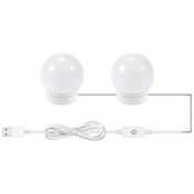 Resim Wezone 2 Adet Dokunmatik Ayna Işığı - 3 Renk Ayar Doğal Beyaz, , Sıcak Beyaz - Usb Güzellik Işığı - Makyaj Dolabı Banyo Aynası Işık 
