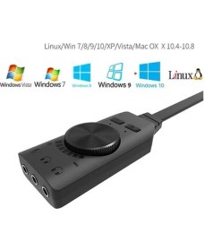 Resim Maxgo USB Ses Kartı Plextone 7.1 Surround 