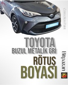 Resim izmir bit pazarı TOYOTA Buzul Metalik Gri - 1K3 - Fırçalı rötuş boyası 25ml, 