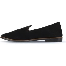 Resim Bueno Shoes Siyah Nubuk Kadın Babet 01WD3505 01WD3505 