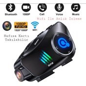 Resim Intercom Wifi Kameralı Motosiklet İntercom 1080p HD 