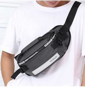 Resim Padalink Gri Outdoor Spor Bel Çantası - Yüksek Kapasite, Yansıtıcı Çizgi, Su Geçirmez, Dayanıklı Nylon - Koşu, Bisiklet, Dağcılık İçin Ayarlanabilir Askı Gri 