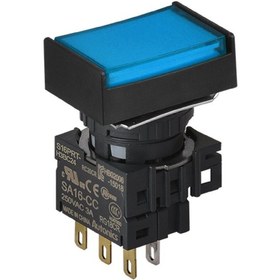 Resim Autonics S16prt-h3bc24 ,kontak-1a1k Mavi-24v Yaylı M16 Buton 
