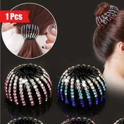 Resim Yeni Popüler Kristal Kuş Yuvası Saç Tokası, Rhinestones ile Ponytails için, Kadınlar için Şık Bir Aksesuar. 