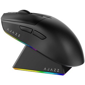 Resim Ajazz Aj139 Max Mouse 3 Mod 26.000 Dpı Manyetik Şarj İstasyonlu Paw 3395 Optik Sensör Gaming Mouse Siyah 