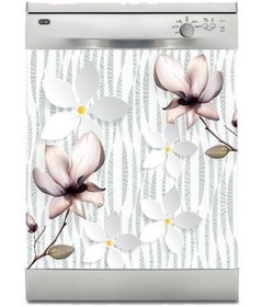 Resim Jasmin2020 Bulaşık Makinası Sticker Kaplama Etiketi Gölge Çiçekler 