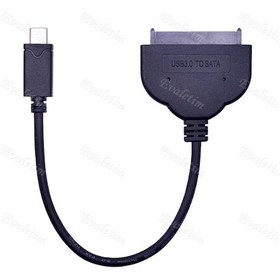 Resim Type-C Usb To 2.5 Inç Sata 4394P Ssd Hdd Hard Disk Kablosu 3.0 3. 