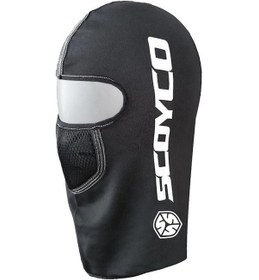 Resim Scoyco Termal Siyah Balaklava- Motosiklet Maske Siyah - Beyaz 