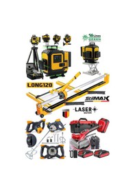 Resim Stilmax Srm1204 Süper4 120mm Seramik Fayans Kesme-boya Harç Karıştırıcı-akülü Vantuz Tokma-16 Lazer 