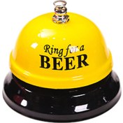 Resim Hombey Mutfak Bar Klüp Servis Zilleri - Yüksek Sesli Metal Çağrı Zili, Yuvarlak Tabanlı, Kolay Temizlenir, Sarı Renk 