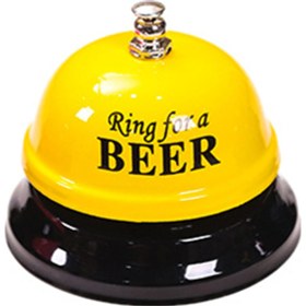 Resim Hombey Mutfak Bar Klüp Servis Zilleri - Yüksek Sesli Metal Çağrı Zili, Yuvarlak Tabanlı, Kolay Temizlenir, Sarı Renk 