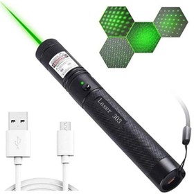 Resim gaman Ultra Kaliteli Uzun Menzilli Usb Şarjlı Yeşil Lazer- Kedi Oyuncağı Lazeri 