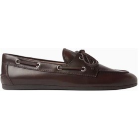 Resim Camper Jeffrey Campbell Boast Kahverengi Yıkamalı Deri, Bağcıklı Kadın Loafer Ayakkabı 
