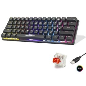 Resim Mekanik Gaming Mini Klavye Red Switch Rgb - Siyah G509r 