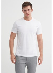 Resim Cazador Basic Süprem Erkek T-shirt 46230 Beyaz 