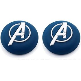 Resim Kaptan Amerika Ps5/ps4/ps3/xbox One/one X/one S/series X/series S Analog Silikon Koruyucu -2 Adet Kaptan Amerika 2 