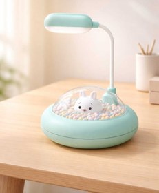 Resim Yaratıcı sanatlar atölyesi Top Havuzunda Kitty Figür Led Şarjlı Masa Lambası 