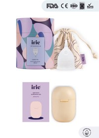 Resim irie Adet Kabı Regl Kabı Menstrüel Kap Menstrual Cup [[regular Transparan]] + Mikrodalga Sterilizasyon 