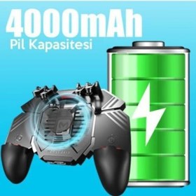 Resim Coofbe 1200Mah Powerbankli Telefon Soğutuculu Fanlı Oyun Kolu, Pu 