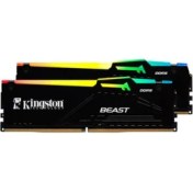 Resim 16 GB (2X8GB) Ddr5 5600MHZ Kıngston Beast Rgb CL36 Dt KF556C36BBEAK2/16TR 