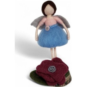 Resim Mavi Melek Keçe Bebek 