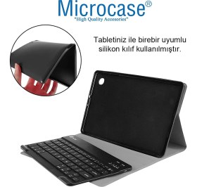 Resim Microcase Honor Pad X9A 11.5 Inch Tablet Uyumlu Bluetooth Klavyeli Standlı Kılıf Siyah - Bkk4 