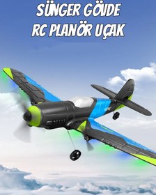 Resim oyuncakgidiyor EPP Sünger Gövde 2.4GHz Çift Motorlu RC Uçak Drone Uzaktan Kumandalı Glider Uçak Drone 