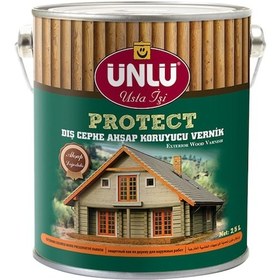 Resim Ünlü Protect Vernikli Dış Cephe Ahşap Koruyucu Beyaz 12Kg 