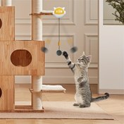 Resim Kedi Oyalama Topu, Aile Etkileşimi Eğitiminde ve Sıkıntıyı Gidermede Çoklu Kediler İçin Isırma Dirençli Kendi Kendine Eğlence Oyuncağı, Yavru ve Yetişkin Kediler için Uygun 