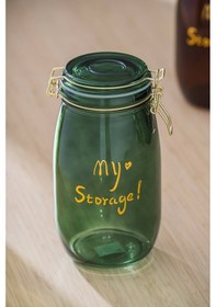 Resim Acar Pierre Klipsli Kapaklı Kavanoz Seti - 21.5 Cm Yeşil 