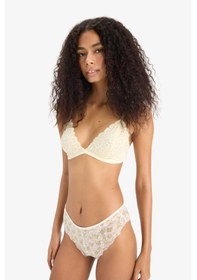 Resim Defacto Dantelli Çiçekli Brazilian Külot-fall İn Love E6987ax25sper98 Ekru 