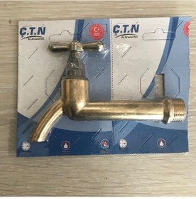 Resim Çtn 20mm Paslanmaz Sarı Bahçe Musluğu Uzun Bahçe Musluk 4 Adet 