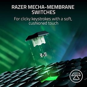 Resim Razer Ornata V3 Tenkeyless - Kompakt Düşük Profil Oyun Klavyesi (Meka-Membran Anahtarlar, Özel Medya Tuşları, Manyetik Yumuşak Dokunuşlu Bilek Desteği) TR Düzeni | Siyah 
