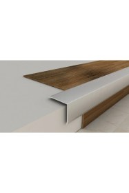 Resim Metal Merdiven Basamak Profili Çıtası Köşebenti Pahlı Bitim Profili 3cm 3cm 1,35m - 