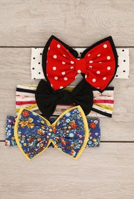 Resim Babygiz Çok Renkli Kız Bebek Bandana Seti 