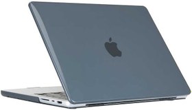 Resim Apple Macbook Pro 14inç M1/M2 A2442 A2779 ile uyumlu Kılıf Kristal Ön Arka Şeffaf Kapak Siyah 