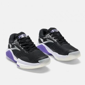 Resim Joma PICKLS2601 Picklet Sert Kort Kadın Tenis ve Pickleball Ayakkabısı Siyah/Mor 