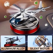 Resim Güneş Enerjili Koku Difüzörü, Helikopter Şeklinde Aromaterapi Dağıtıcı, Yüksek Kaliteli Metal Malzeme, Uzun Süreli Kokusuz, Daha Hoş Araba Havası 