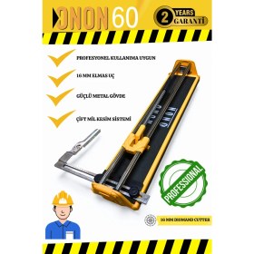Resim PremiumPort 60CM Profesyonel Fayans Granit Seramik Kesme Makinesi, Metal Gövde 