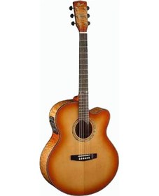 Resim Cort Cj7X Lvb Elektro Akustik Gitar Jumbo Cutaway Lıght Vıntage 