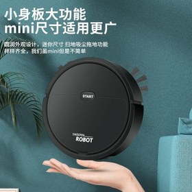 Resim Genel Yeni USB alı süpürme robotu emme süpürme paspası 3'ü 1 arada entegre vakumlu tem makinesi kaynağı üreticisi toptan renk kutusu siyah 