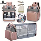 Resim Elmpaly Lamroro Siyah Çok Amaçlı Bez Çantası Seyahat Anaokulu Değiştirme Ünitesi Siyah 