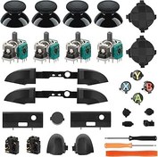 Resim Benseager 25PCS Complete Repair Kit for Xbox Series X/S Controller - Includes 3D Joysticks, Thumbsticks, Bumpers, Buttons, T6 T8 Screwdriver & Other Replacement Parts for Xbox Series X/S Controller 