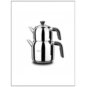 Resim A079-01 Kappa Mega Çaydanlık Takımı Siyah Gri 