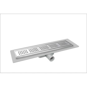 Resim Mesa Plastik Gövdeli Ø50 Paslanmaz Çerçeveli Izgara Etekli Seramik Seviye Ayarlı Duş Süzgeçleri 33 cm 