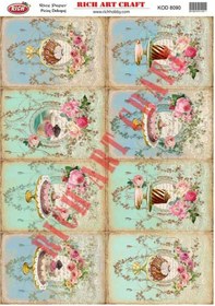 Resim Pirinç Dekopaj Kağıdı Kod 8090 