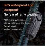 Resim Ynf Siyah Hırsızlık Karşıtı 113db Akıllı Kablosuz Bisiklet Sireni Uzaktan Kumanda 6 Ay Pil Ömrü Dağ Motosikleti İçin 