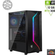 Resim Pcbox Msı Amd Ryzen7 5700x Rtx3060 16gb Ddr4 500gb 3100-2600 Mb/s M2 Ssd Oyuncu Masaüstü Bilgisayarı 